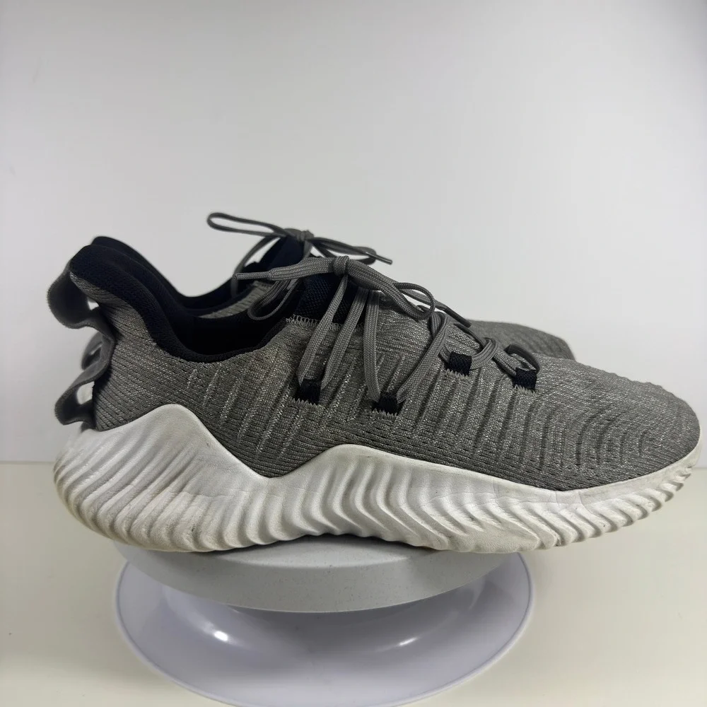 Adidas‎ Alphabounce Trainer Grey White Gum Sole Mens 13.5 Running Shoes